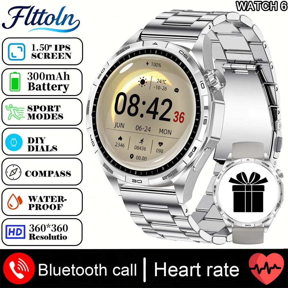 WATCH 6 Pro – AMOLED Smartwatch with GPS, Bluetooth Calling & Health Tracking