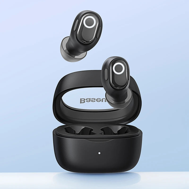 Baseus WM02 True Wireless Earbuds – Bluetooth 5.3, 25Hr Battery, Built-In Mic, USB-C