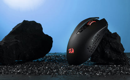 Redragon M656 Gainer Wireless Gaming Mouse – 4000 DPI, 2.4GHz, 7 Macro Buttons, Red LED