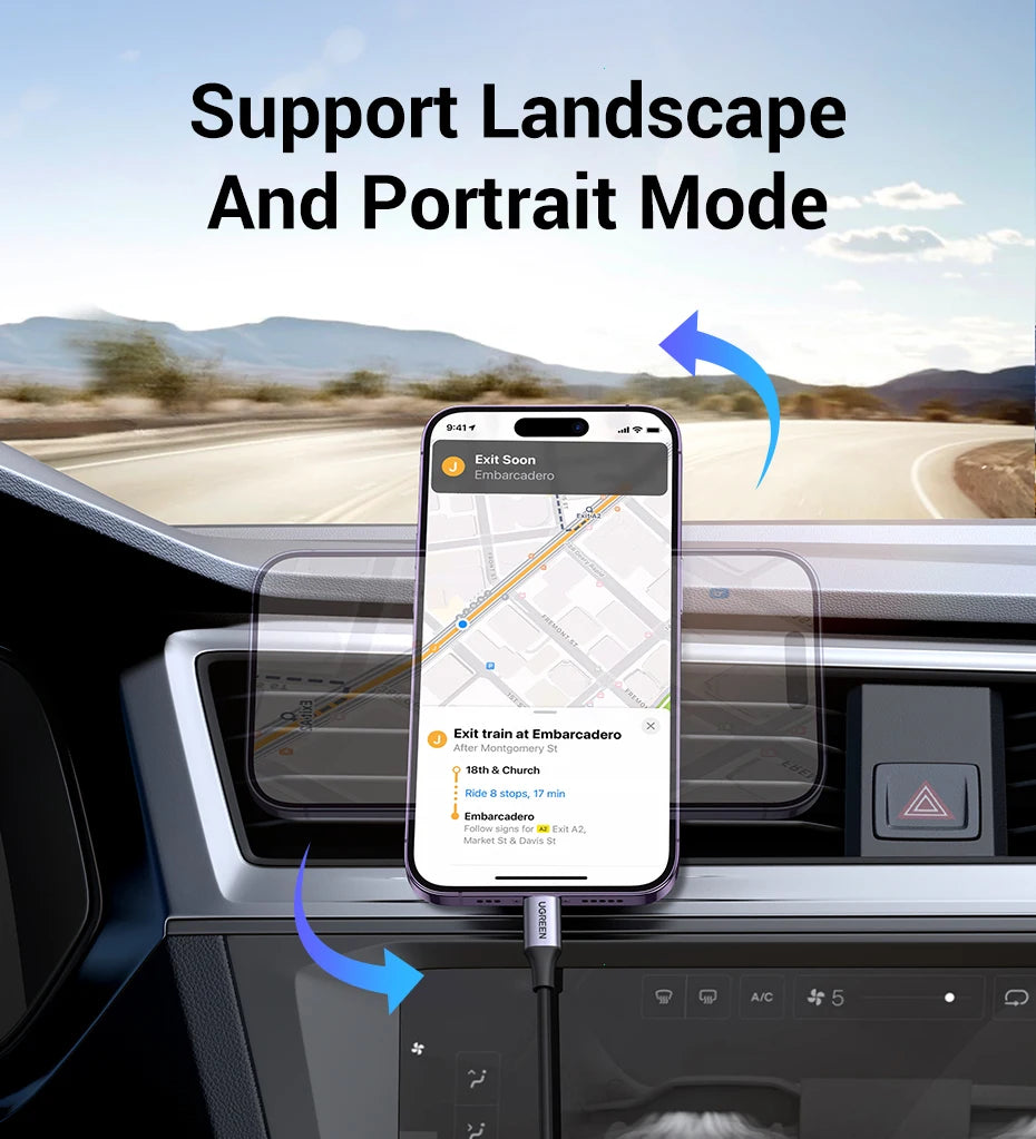 UGREEN Magnetic Car Phone Holder – MagSafe Compatible