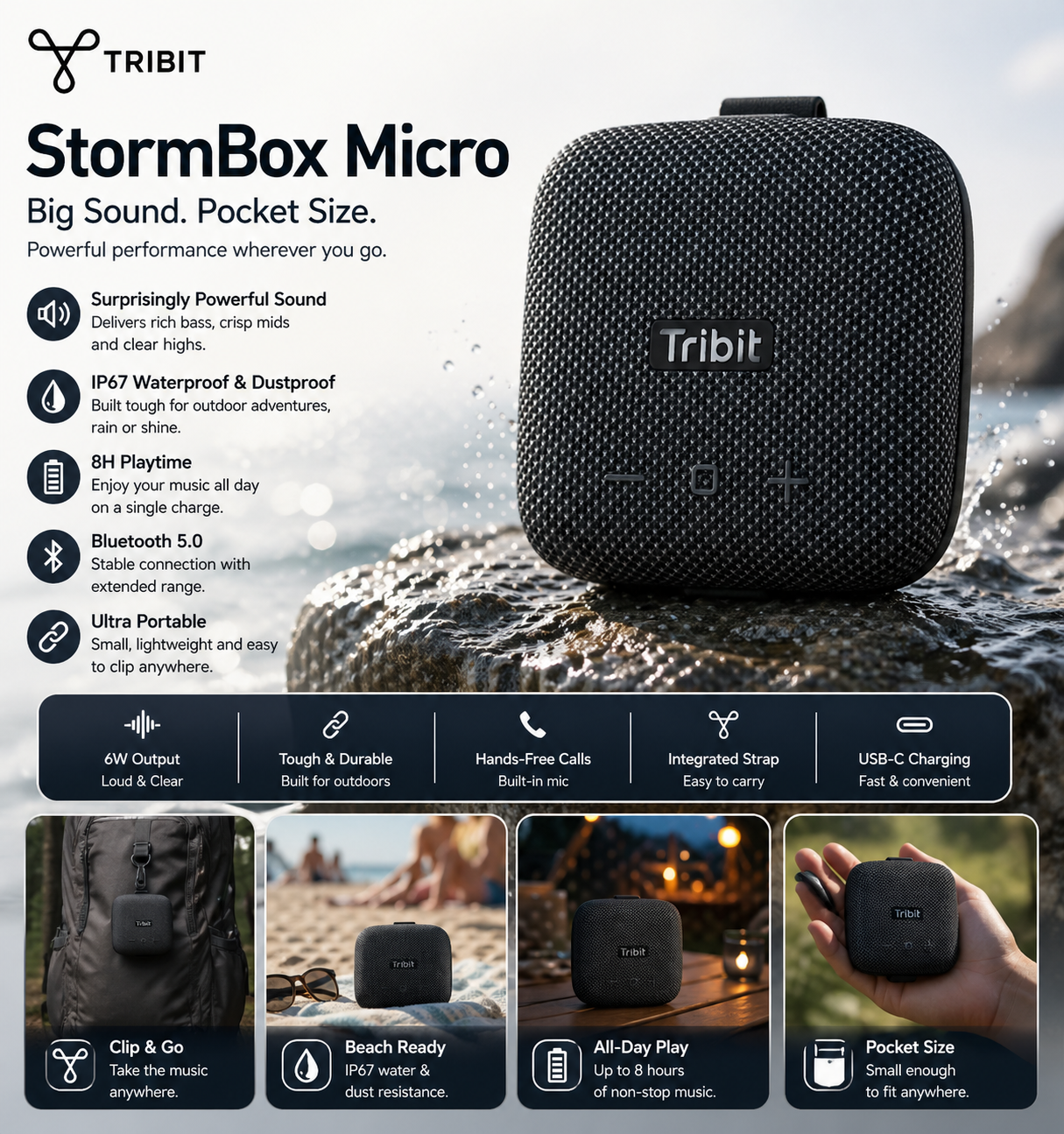 Tribit StormBox Micro Speaker