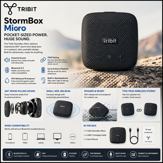 Tribit StormBox Micro Speaker