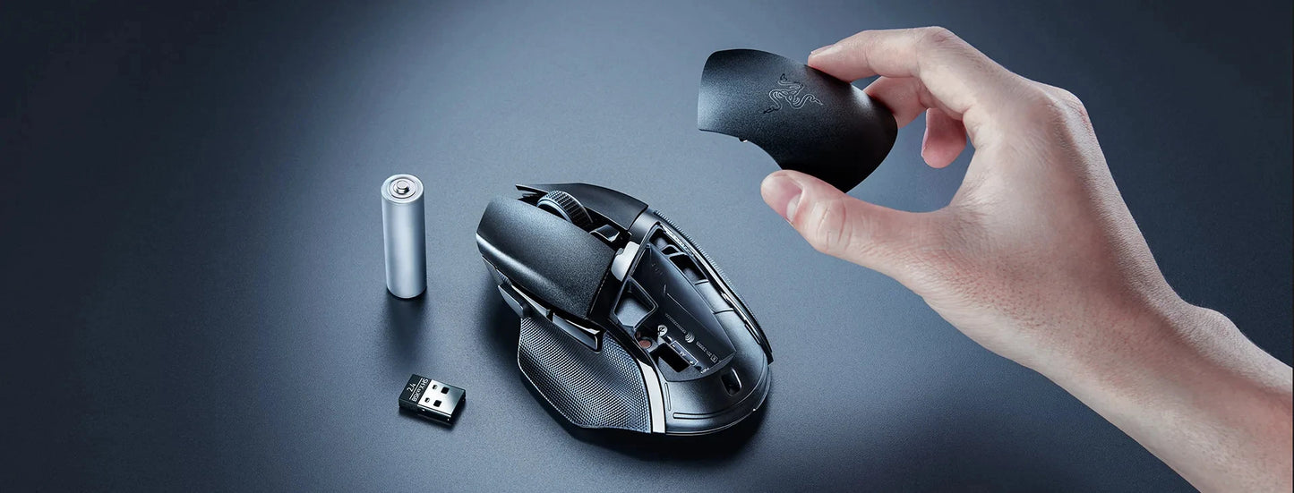 Original Razer Basilisk V3 X HyperSpeed Customizable Wireless Gaming Mouse 18K Optical Sensor Chroma RGB 9 Programmable Controls