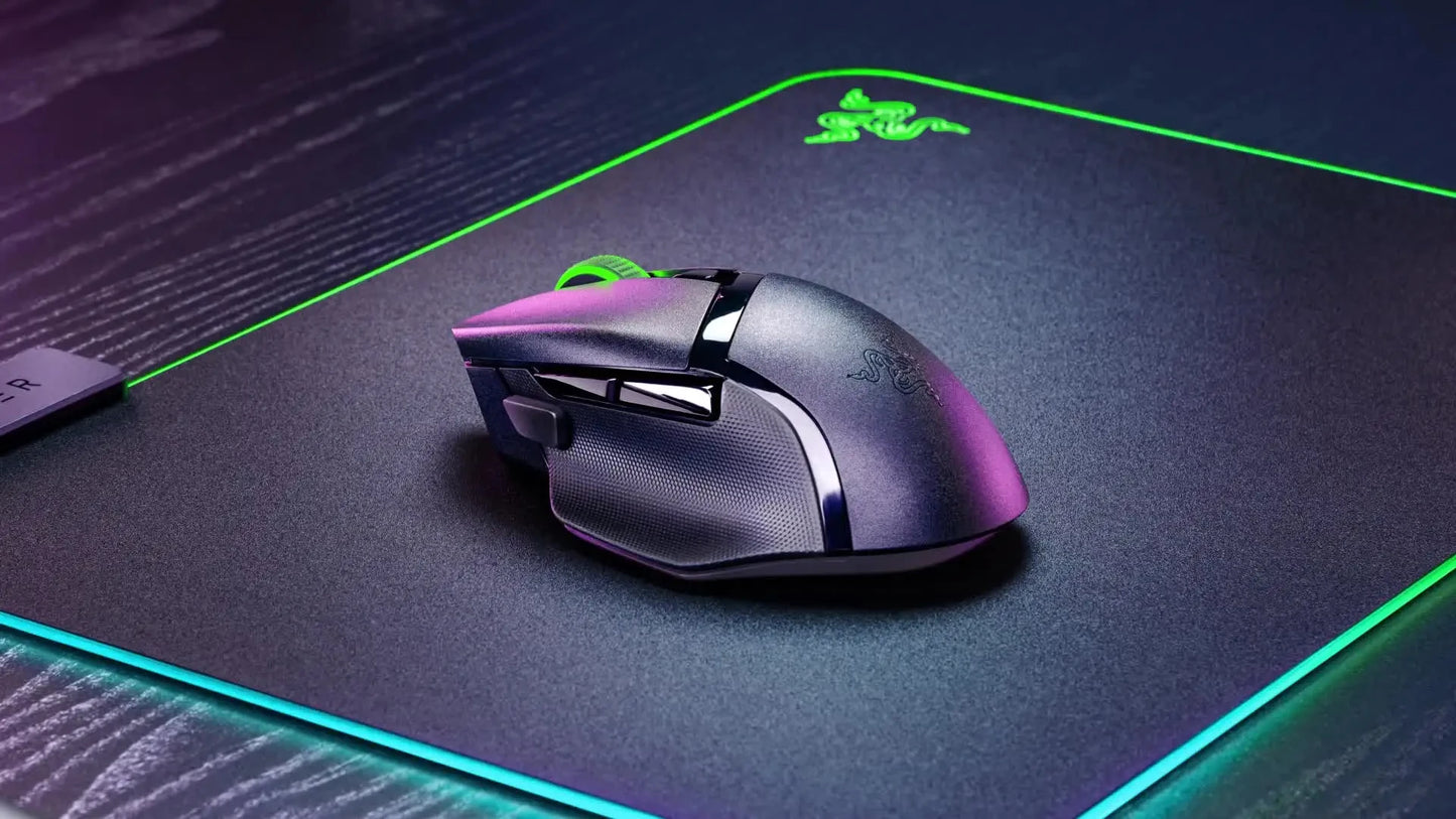 Original Razer Basilisk V3 X HyperSpeed Customizable Wireless Gaming Mouse 18K Optical Sensor Chroma RGB 9 Programmable Controls