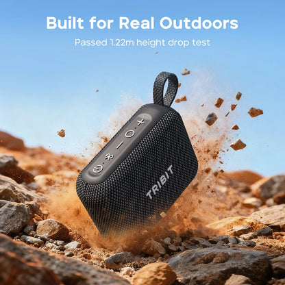 Tribit PocketGo Portable Bluetooth Speaker – IP68 Waterproof, BT 6.0, TWS, 80m Range, App EQ