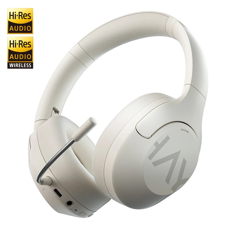 HAYLOU S30 ANC Over-Ear Headphones – 43dB Adaptive ANC, LDAC Hi-Res, 80Hr Battery, Memory Foam