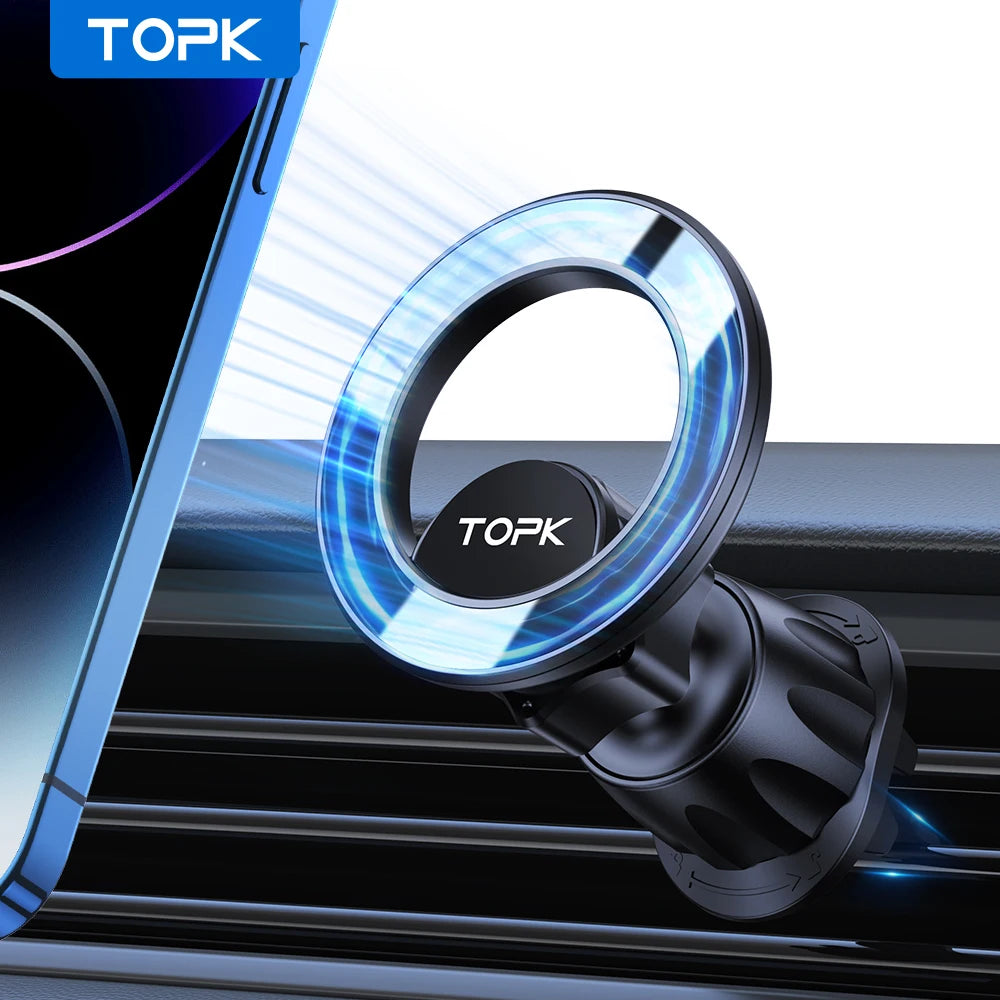 TOPK MagSafe Magnetic Car Phone Mount – Air Vent