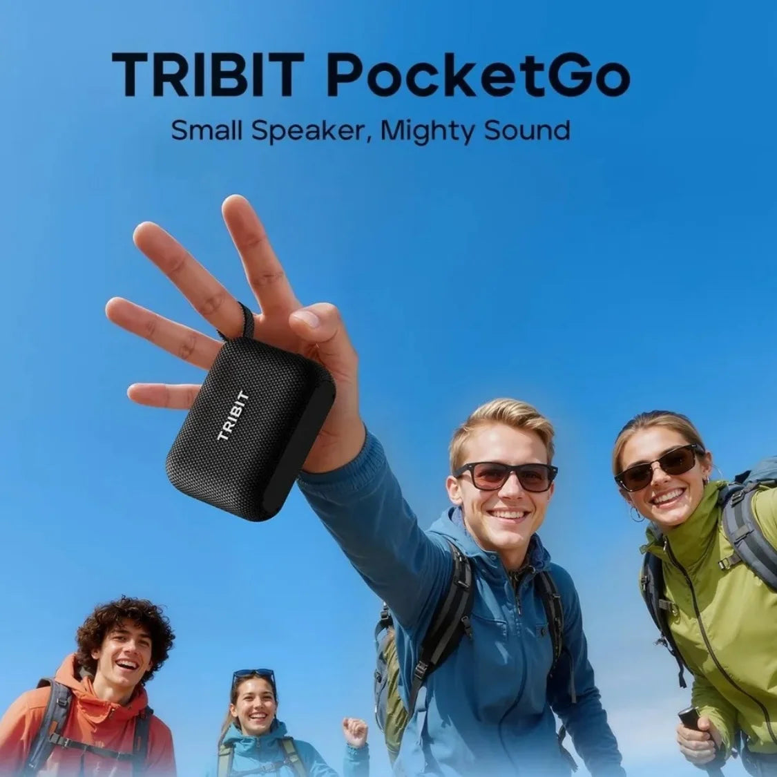 Tribit PocketGo Portable Bluetooth Speaker – IP68 Waterproof, BT 6.0, TWS, 80m Range, App EQ