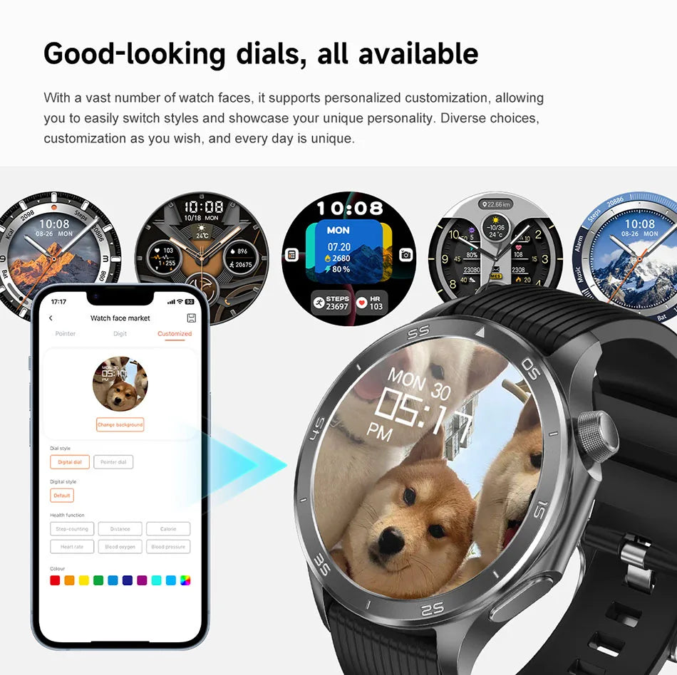 OPPO Watch X2 Smartwatch – GPS, Heart Rate, AI Voice, Bluetooth Calling