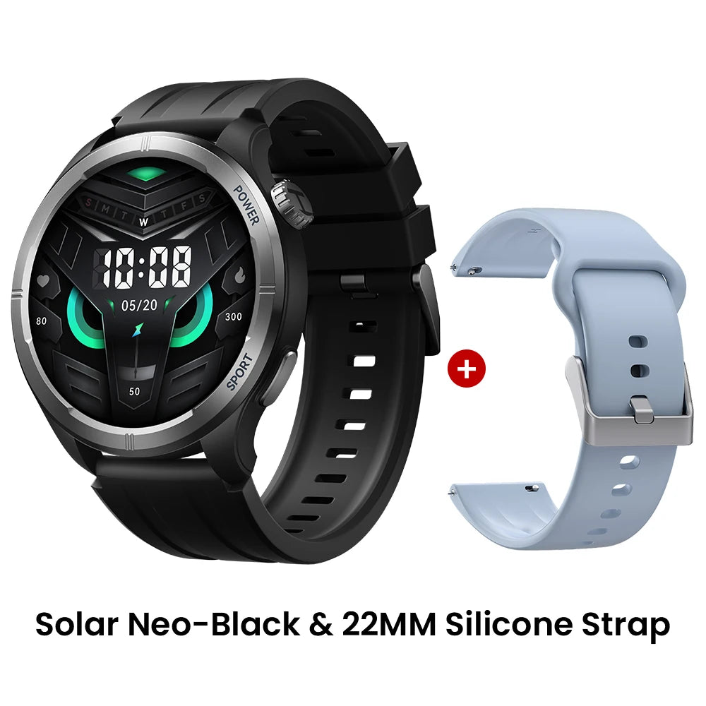 HAYLOU Solar Neo Smartwatch – 1.53" HD Display, 24H Health Monitoring, Bluetooth Calling