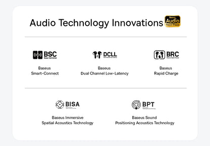Baseus Bass EP10 ANC Earbuds – -43dB Noise Cancelling, Bluetooth 6.0, 41Hr Battery, 4-Mic ENC