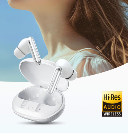 HAYLOU Mori Pro Wireless Earbuds – 43dB ANC, LDAC Hi-Res, 28H Battery