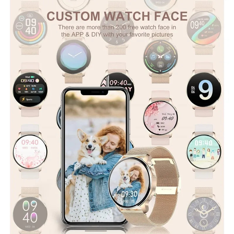 Women’s Smartwatch – 1.32" HD Display, Bluetooth Calling, Health & Fitness Tracker