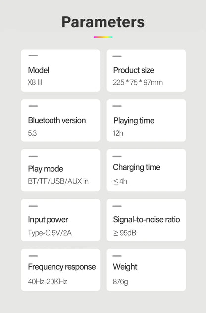 XDOBO X8 III 60W Portable Bluetooth Speaker – Deep Bass, IPX7, 6600mAh Power Bank