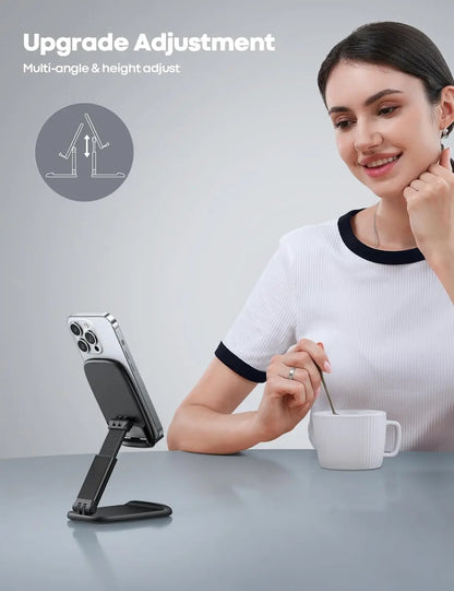 Adjustable Foldable Phone Stand – Universal Desk Holder for iPhone, Galaxy & Tablets