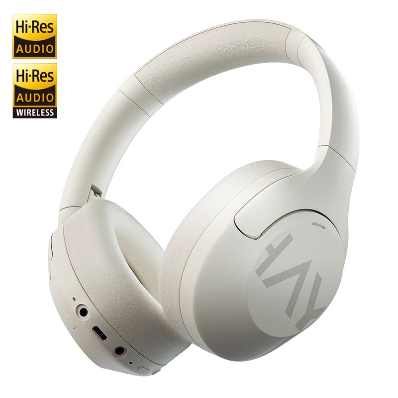 HAYLOU S30 ANC Over-Ear Headphones – 43dB Adaptive ANC, LDAC Hi-Res, 80Hr Battery, Memory Foam