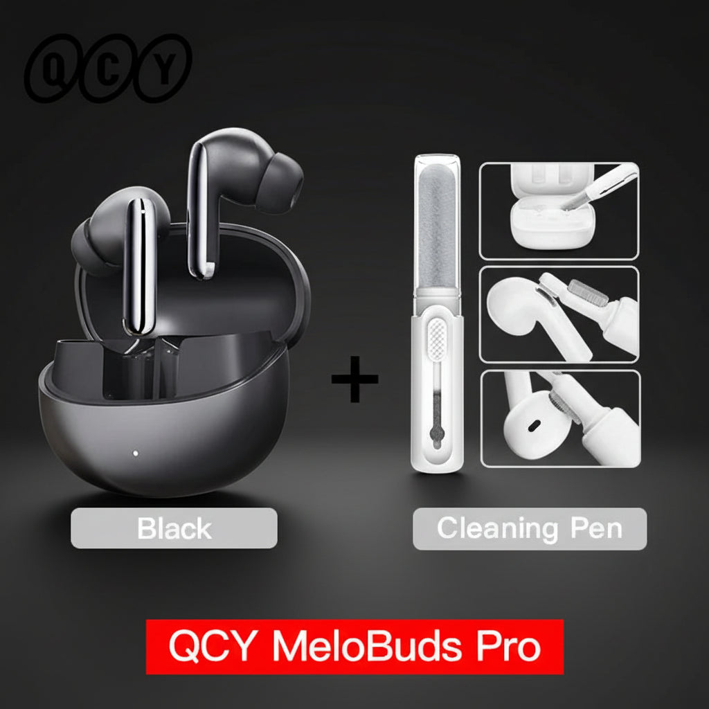 QCY MeloBuds Pro ANC Earbuds – 46dB Hybrid ANC | Hi-Res LDAC | 34Hr Battery