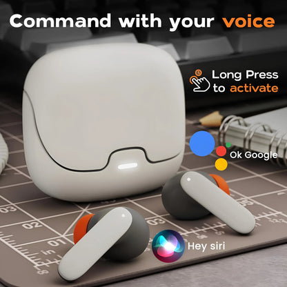 TWS Wireless Earbuds – Bluetooth 5.4, Low Latency Game Mode, Noise Reduction