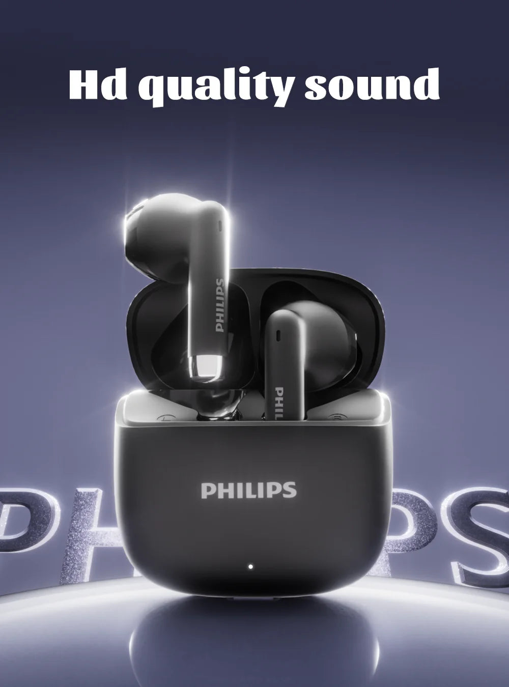 Philips Wireless Earbuds 2025 – Bluetooth 6.0, Low Latency, Sound Isolation, Built-in Mic