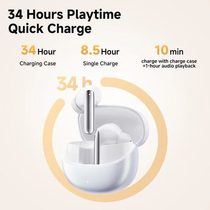 QCY MeloBuds Pro ANC Earbuds – 46dB Hybrid ANC | Hi-Res LDAC | 34Hr Battery