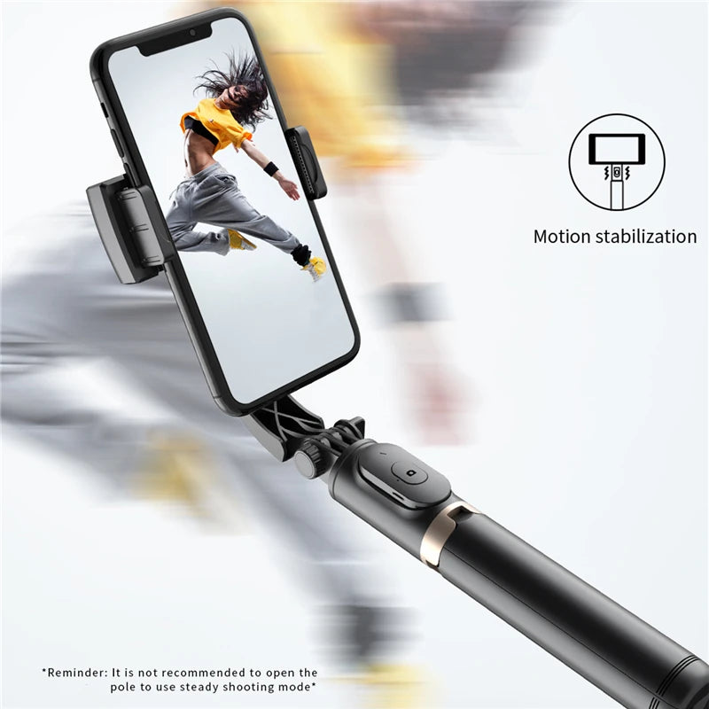 FGCLSY Gimbal Stabilizer Selfie Stick – Foldable Tripod with Bluetooth Shutter