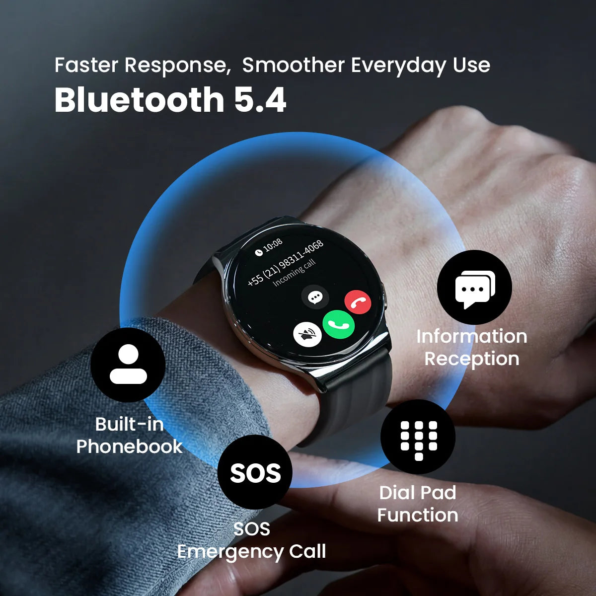 HAYLOU Solar Lite 2 Smartwatch – 1.43" AMOLED, Voice Calling & 17-Day Battery
