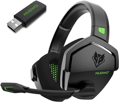 NUBWO G06 Dual Wireless Gaming Headset – 2.4G & Bluetooth, 7.1 Surround, ENC Mic, PC PS4 PS5