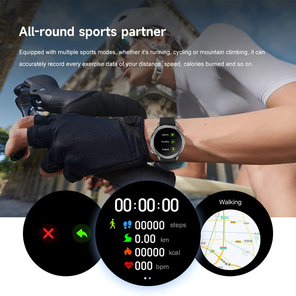 OPPO Watch X2 Smartwatch – GPS, Heart Rate, AI Voice, Bluetooth Calling