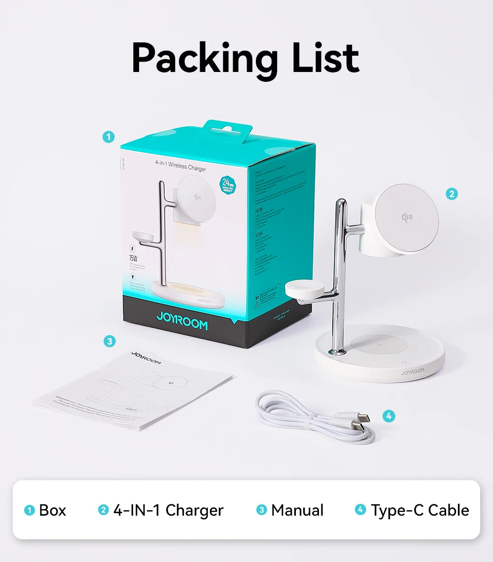 Joyroom JR-W23 Qi2 3-in-1 Wireless Charging Station