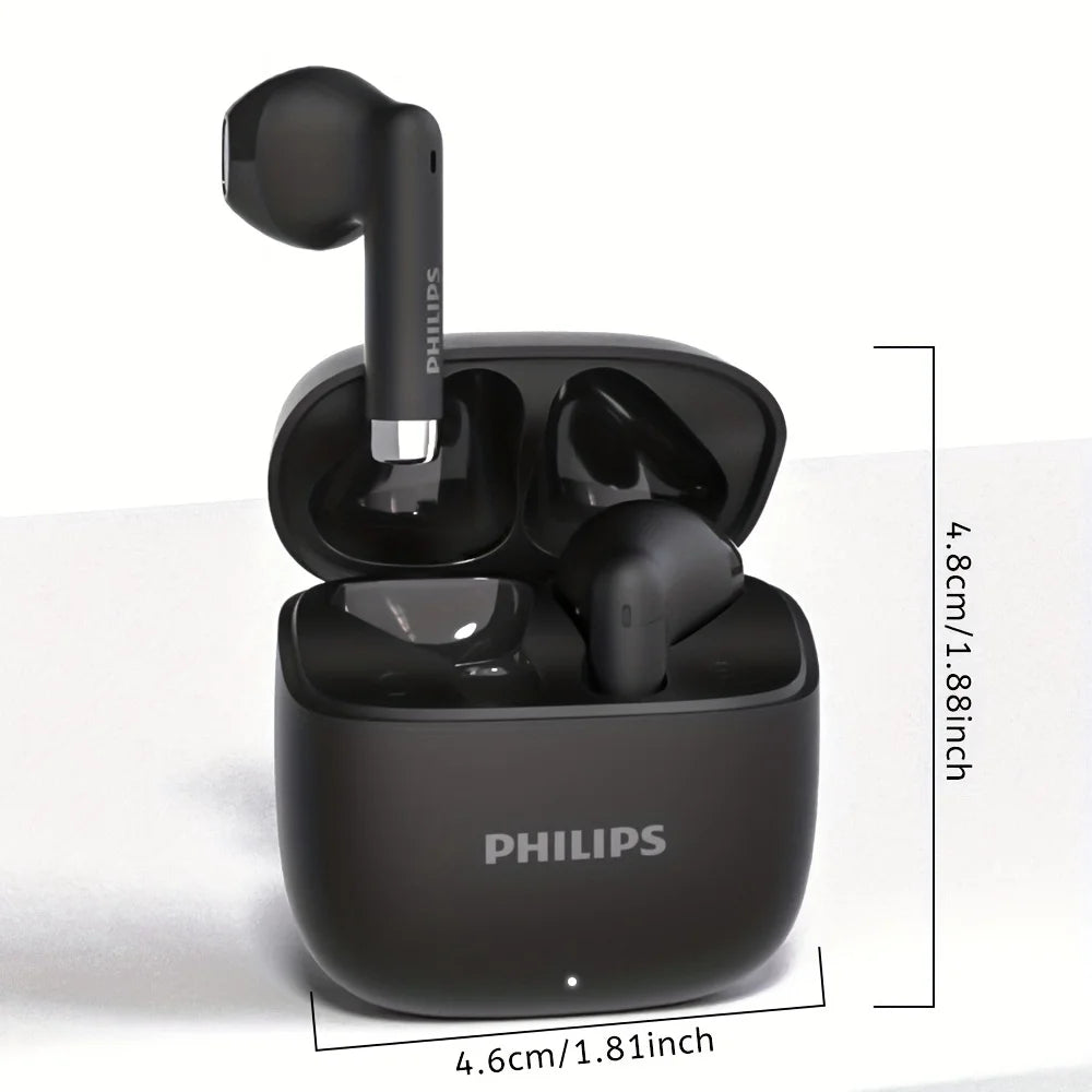 Philips Wireless Earbuds 2025 – Bluetooth 6.0, Low Latency, Sound Isolation, Built-in Mic