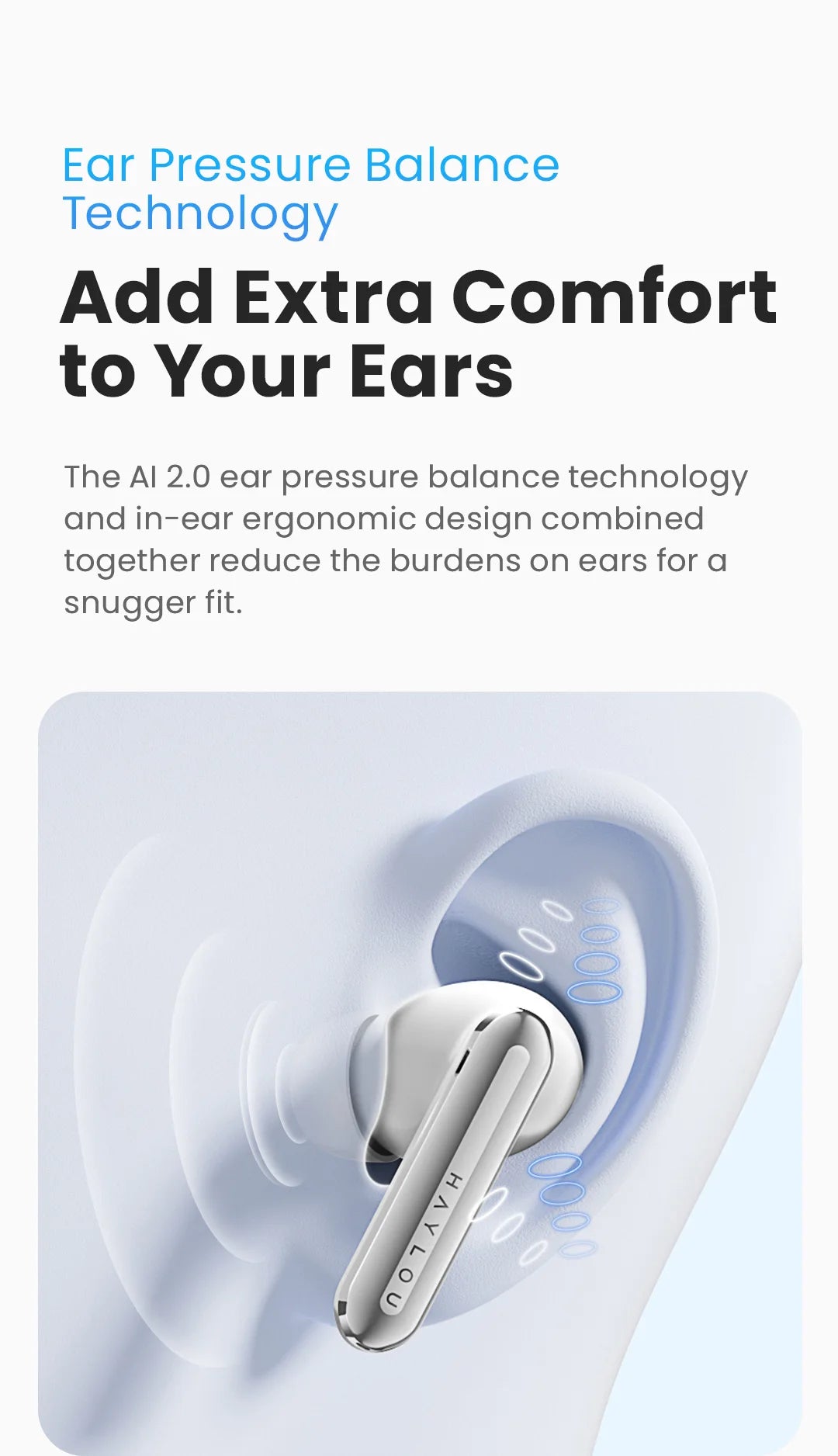 HAYLOU Mori Pro Wireless Earbuds – 43dB ANC, LDAC Hi-Res, 28H Battery