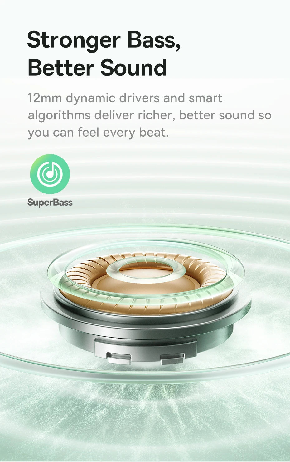 Baseus Bass EP10 ANC Earbuds – -43dB Noise Cancelling, Bluetooth 6.0, 41Hr Battery, 4-Mic ENC