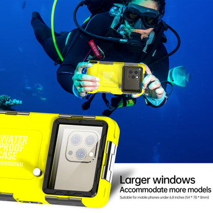 IP68 Waterproof Phone Case – 15m Depth, Universal 6.9"