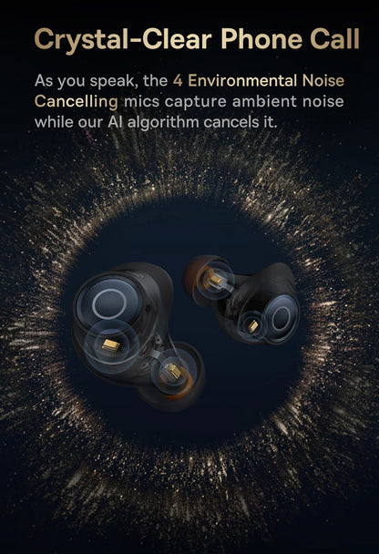 Baseus Bowie MA10 Pro ANC Earbuds – 48dB Hybrid ANC, Bluetooth 5.3, 40Hr Battery, 4-Mic ENC