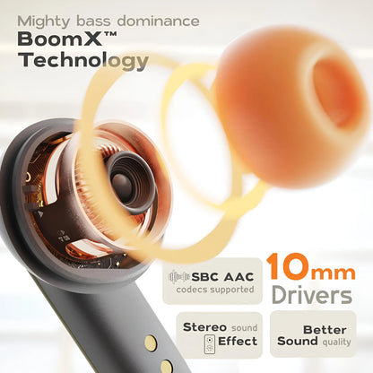 TWS Wireless Earbuds – Bluetooth 5.4, Low Latency Game Mode, Noise Reduction