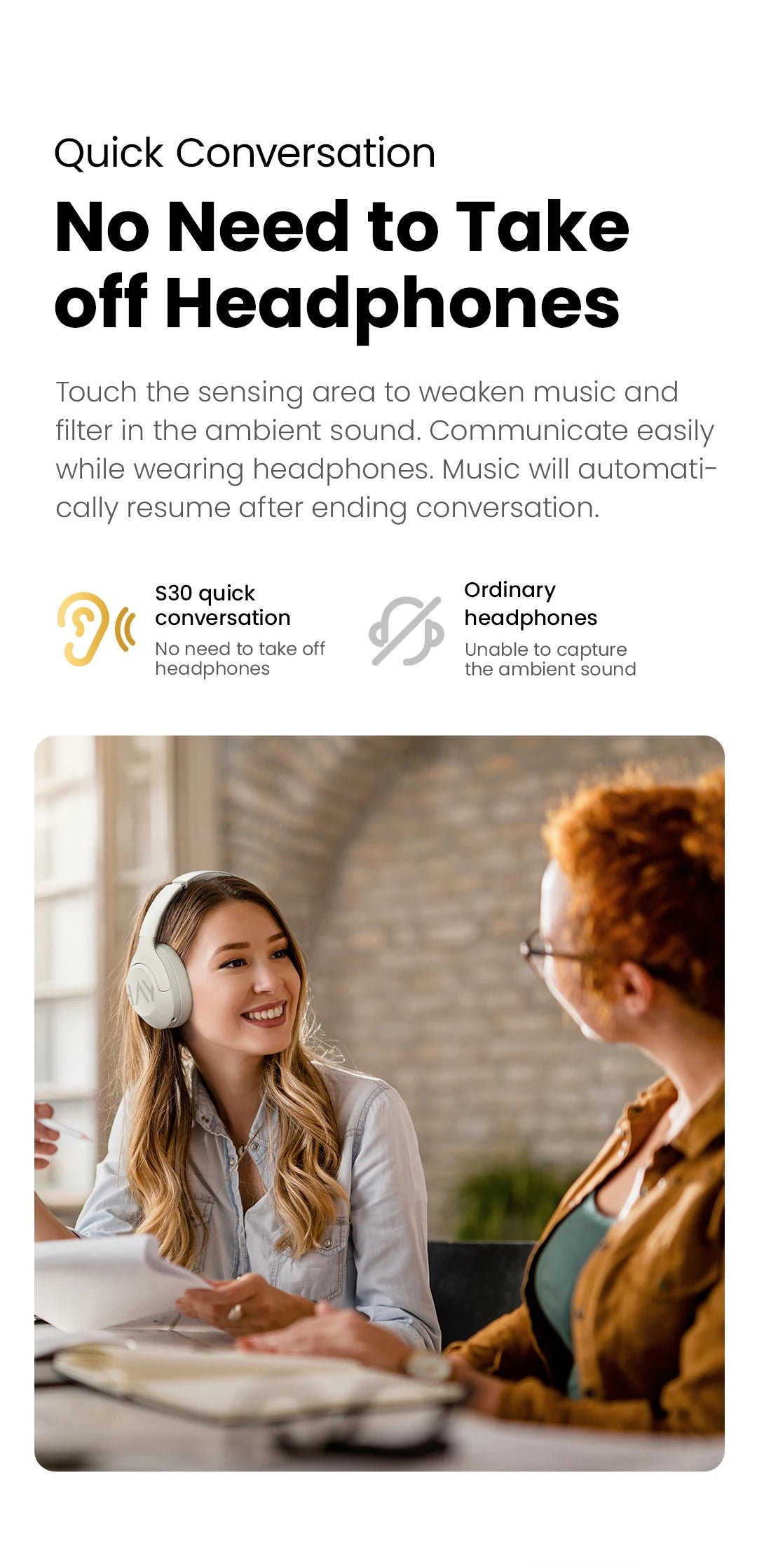 HAYLOU S30 ANC Over-Ear Headphones – 43dB Adaptive ANC, LDAC Hi-Res, 80Hr Battery, Memory Foam
