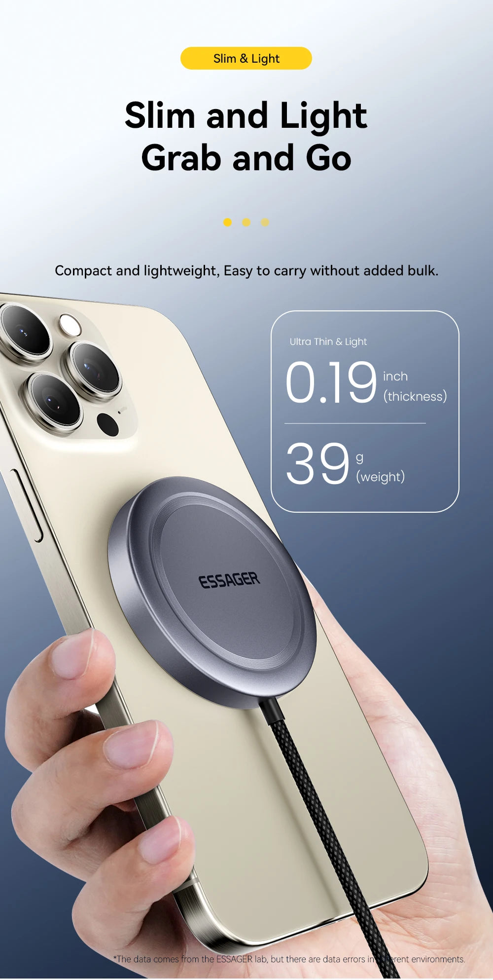 Essager 15W Qi2 Magnetic Wireless Charger Stand