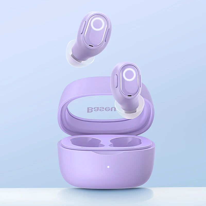 Baseus WM02 True Wireless Earbuds – Bluetooth 5.3, 25Hr Battery, Built-In Mic, USB-C