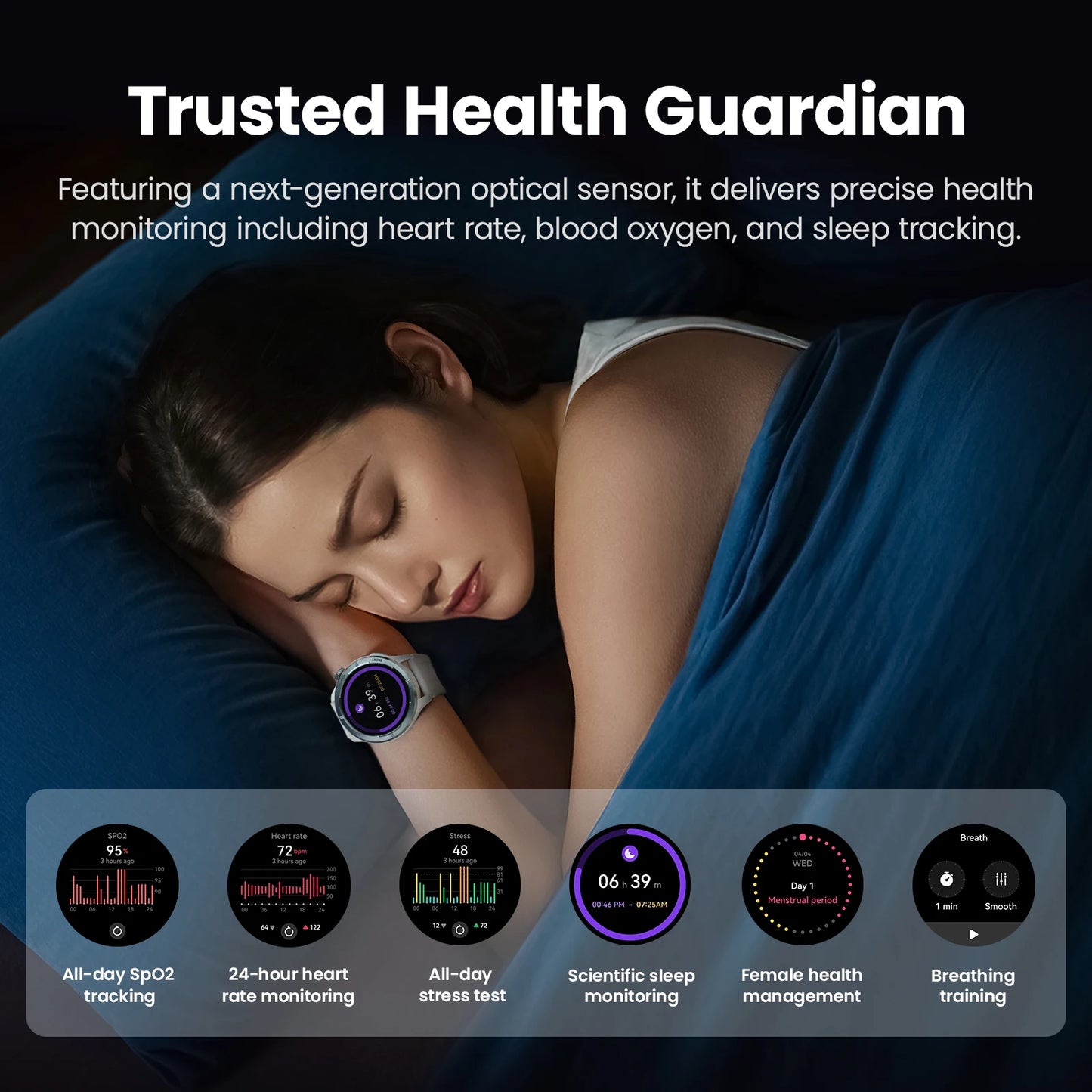 HAYLOU Solar Neo Smartwatch – 1.53" HD Display, 24H Health Monitoring, Bluetooth Calling