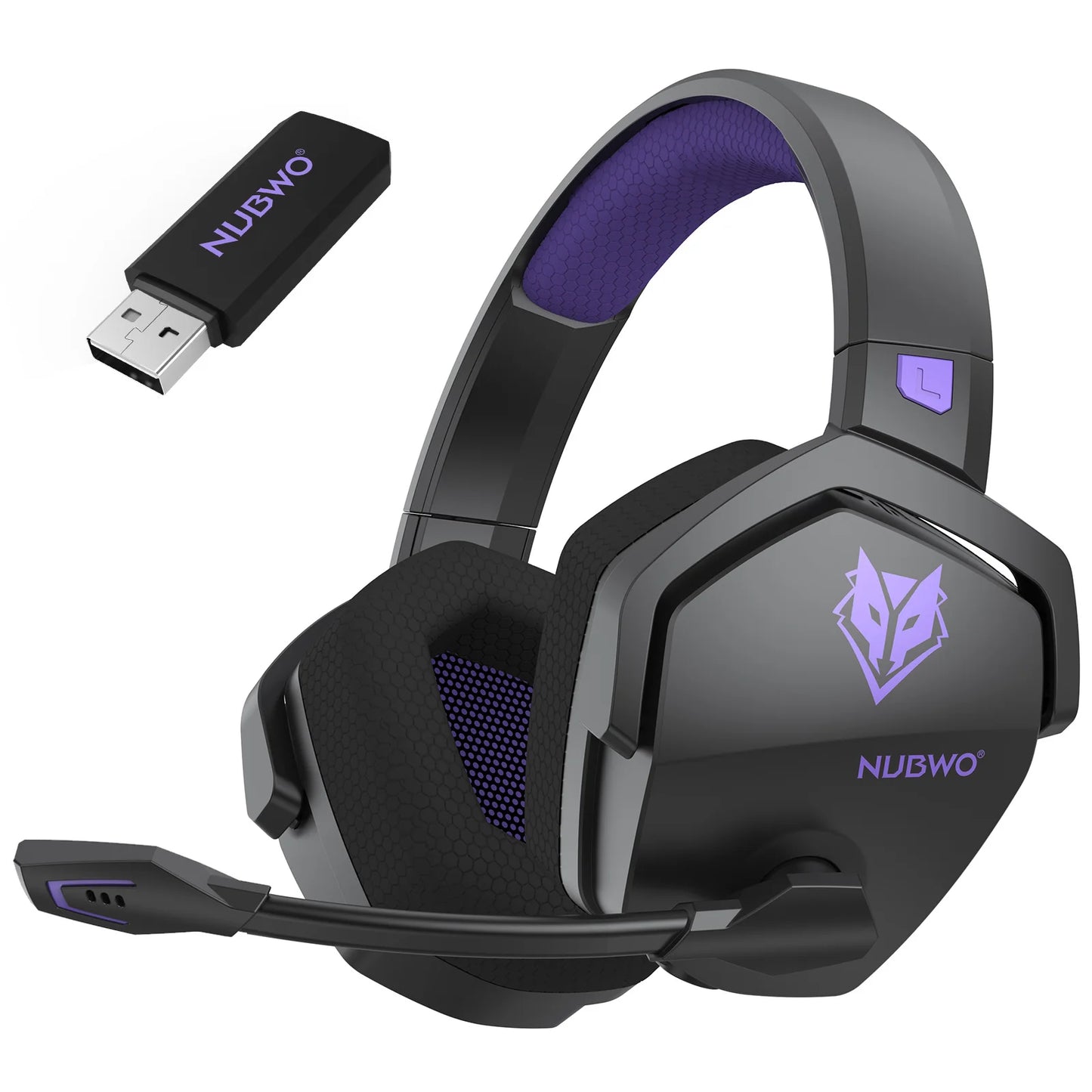 NUBWO G06 Dual Wireless Gaming Headset – 2.4G & Bluetooth, 7.1 Surround, ENC Mic, PC PS4 PS5