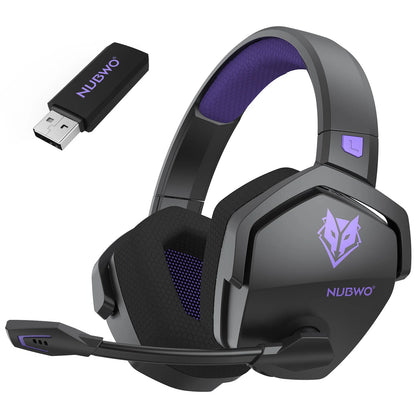 NUBWO G06 Dual Wireless Gaming Headset – 2.4G & Bluetooth, 7.1 Surround, ENC Mic, PC PS4 PS5