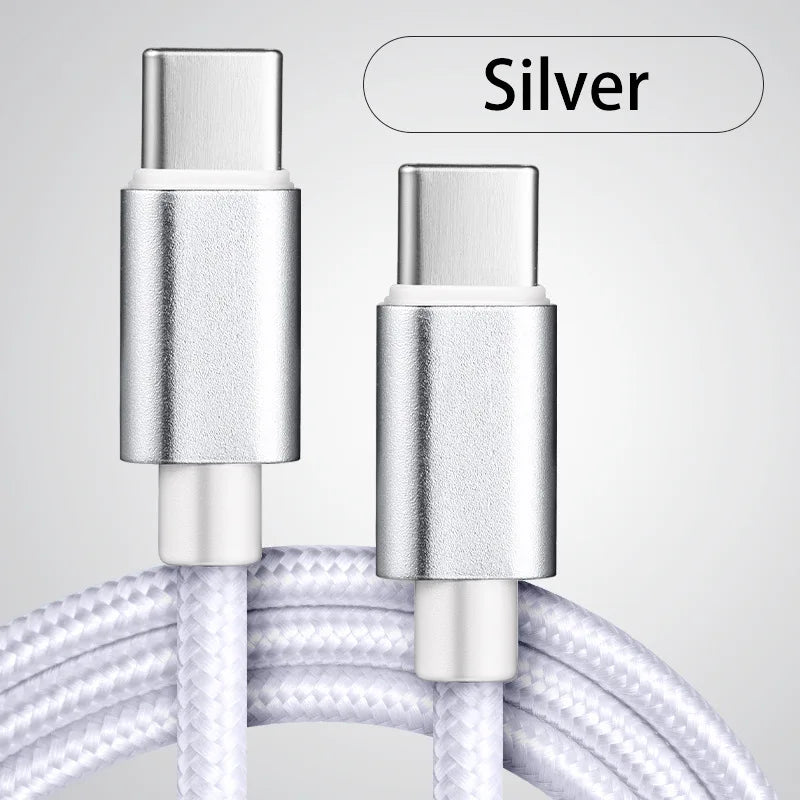66W USB-C Fast Charging Cable – Nylon Braided, 1m / 2m / 3m