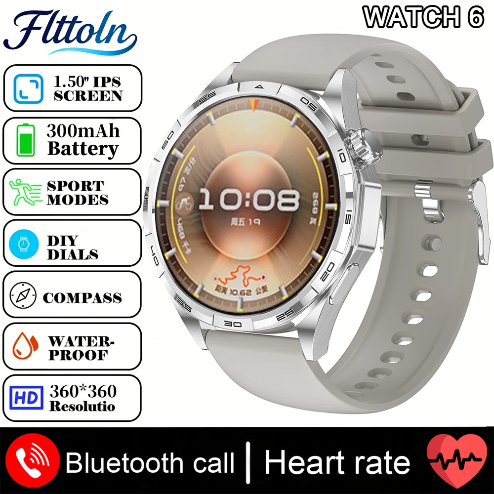 WATCH 6 Pro – AMOLED Smartwatch with GPS, Bluetooth Calling & Health Tracking