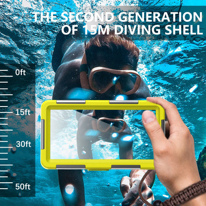 IP68 Waterproof Phone Case – 15m Depth, Universal 6.9"