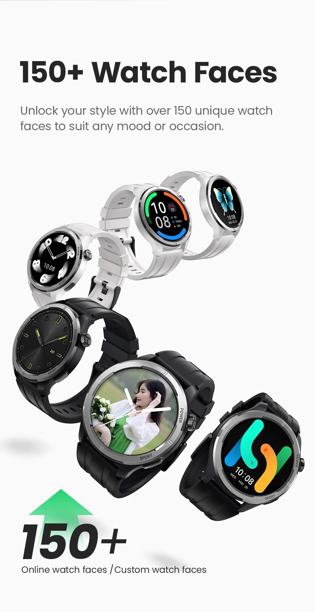 HAYLOU Solar Neo Smartwatch – 1.53" HD Display, 24H Health Monitoring, Bluetooth Calling