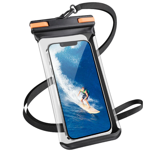 HAISSKY Waterproof Phone Pouch – Clip & Lanyard, Touch Sensitive