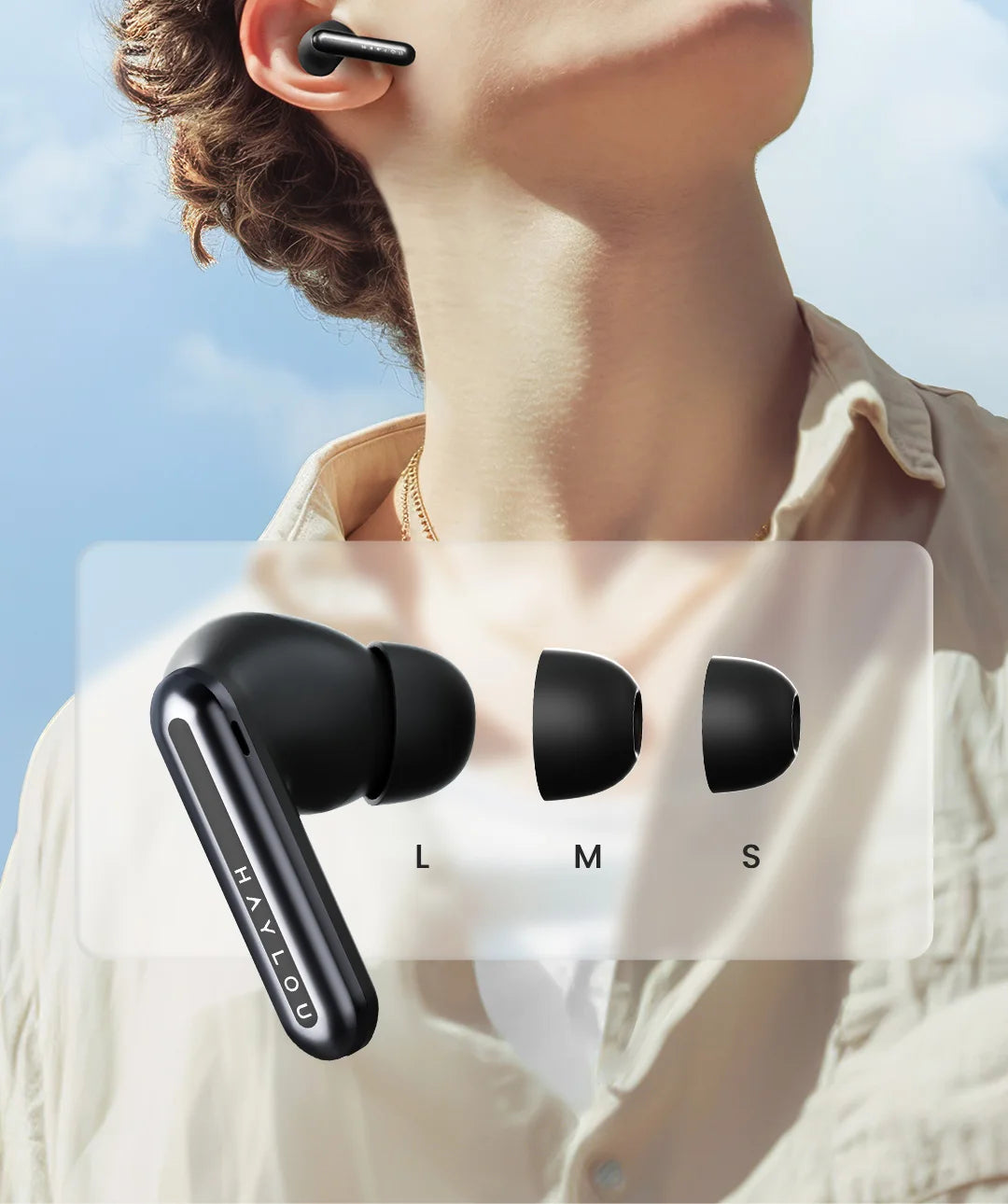 HAYLOU Mori Pro Wireless Earbuds – 43dB ANC, LDAC Hi-Res, 28H Battery