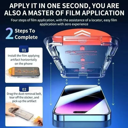 iPhone Screen Protector – Oleophobic Tempered Glass, Easy Install (3-Pack)