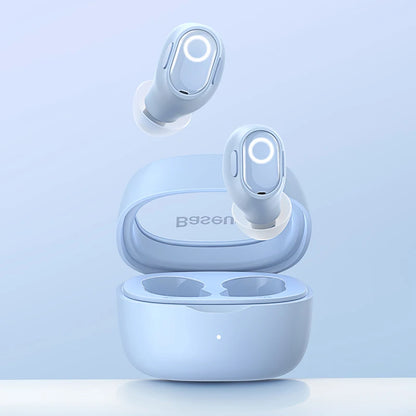 Baseus WM02 True Wireless Earbuds – Bluetooth 5.3, 25Hr Battery, Built-In Mic, USB-C