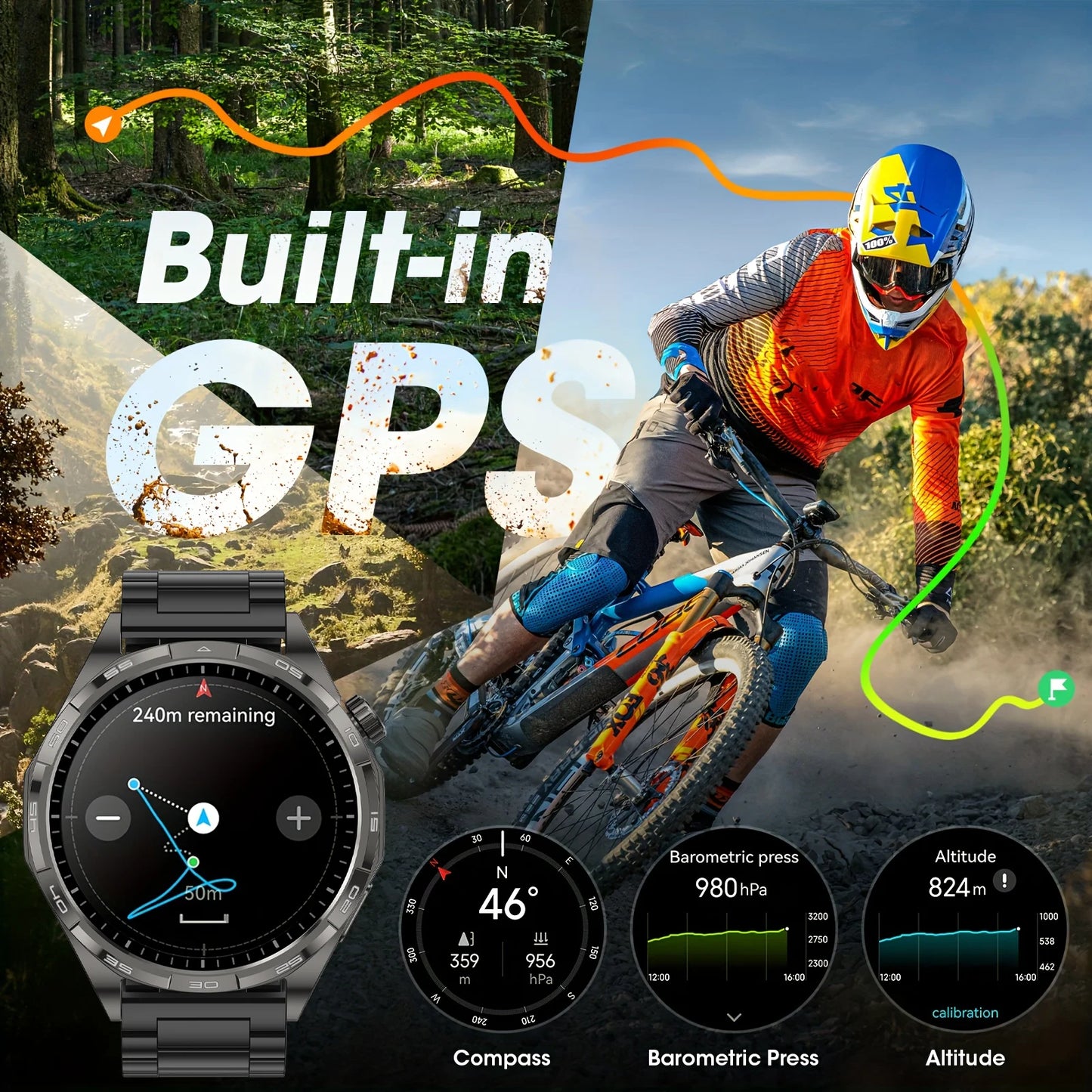 WATCH 6 Pro – AMOLED Smartwatch with GPS, Bluetooth Calling & Health Tracking
